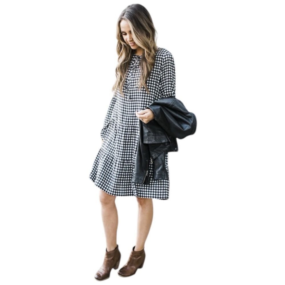 Sanctuary Gingham Check Britt Dress XS
